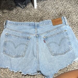 Levi's Women's Classic Blue Jean Shorts 501 cut off